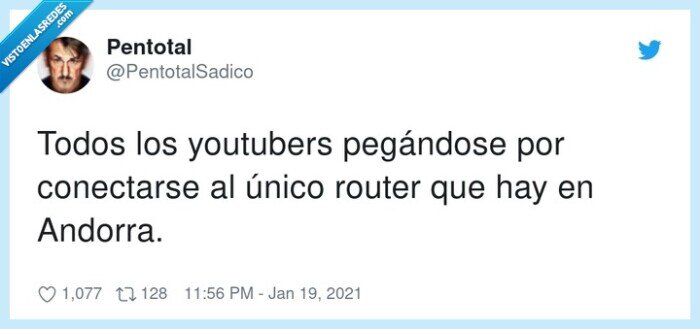 pegándose,conectarse,youtubers,andorra,router