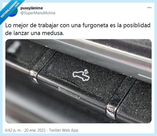 medusa,furgoneta,lanzar