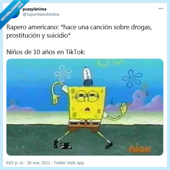 drogas,bob esponja,tiktok,niños