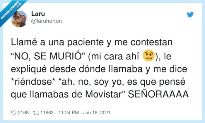movistar,riéndose,señora,broma