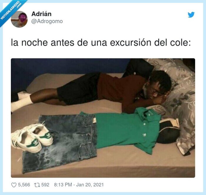 excursión,noche,antes,colegio