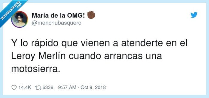 motosierra,atender,arrancar,leroy merlín