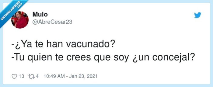 concejal,vacunado,coronavirus