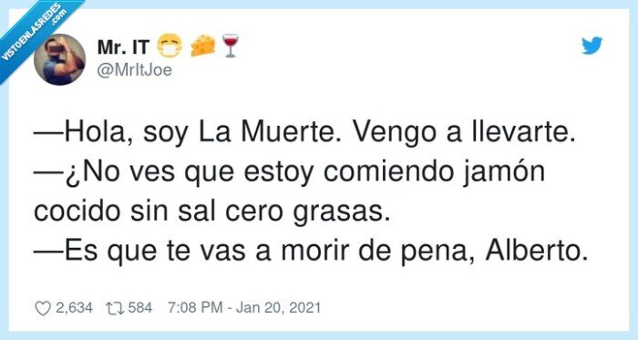 comer,llevarte,alberto,grasas,jamón cocido,muerte