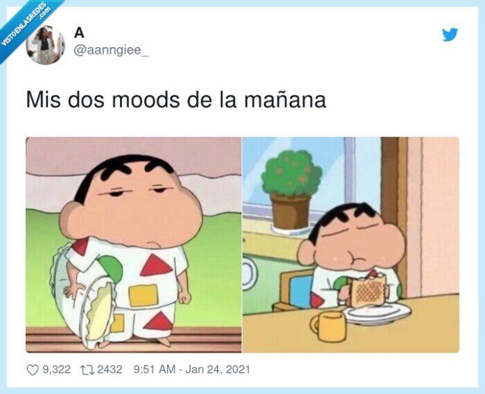 mañana,moods,shin chan