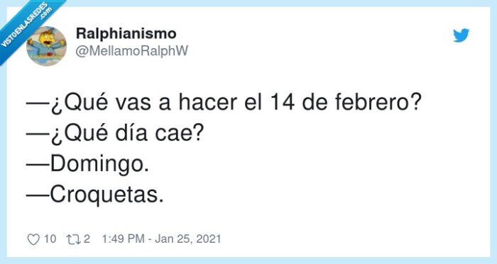 croquetas,febrero,domingo,san valentín