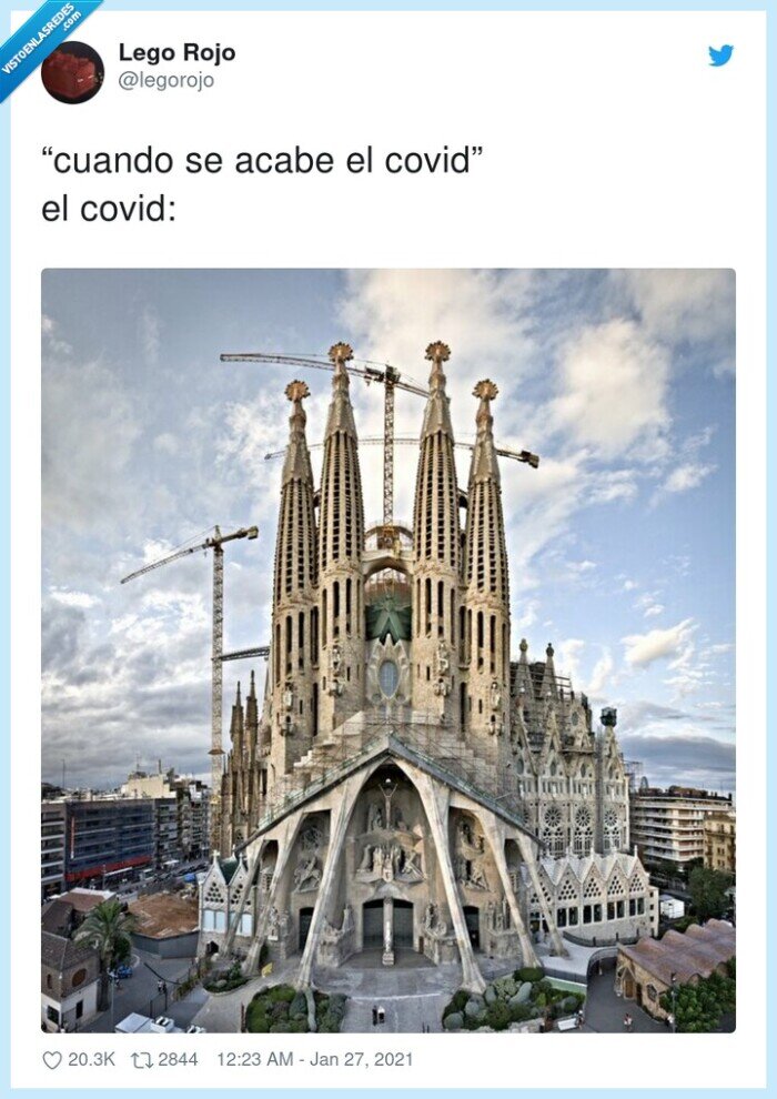 cuando acabe,sagrada familia,gaudí,covid,coronavirus