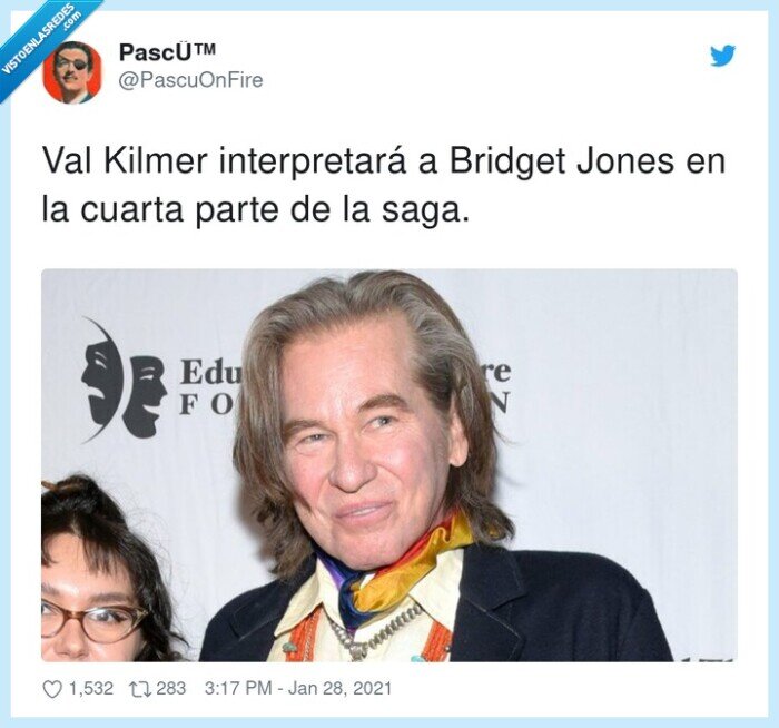 interpretar,bridget jones,val kilmer