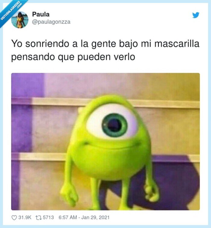 mascarilla,sonriendo