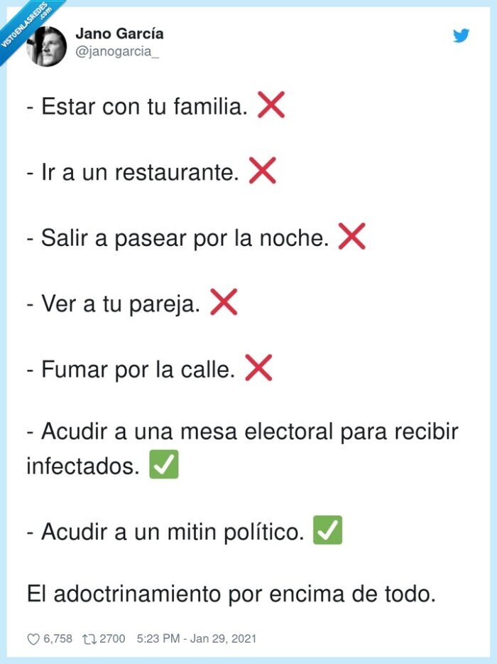 adoctrinamiento,restaurantes,infectados,política,coronavirus,familia