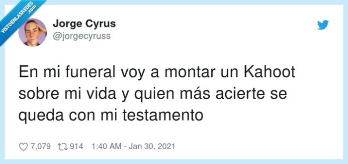 testamento,acertar,funeral,montar,kahoot