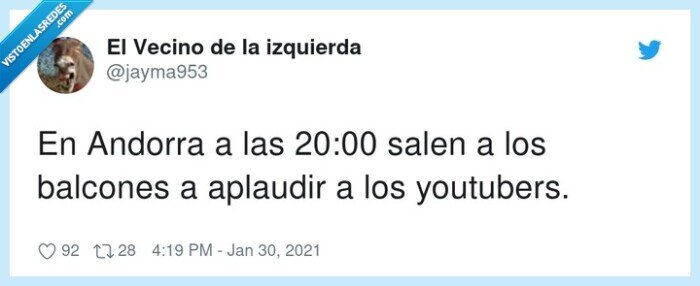 youtubers,aplaudir,balcones,andorra