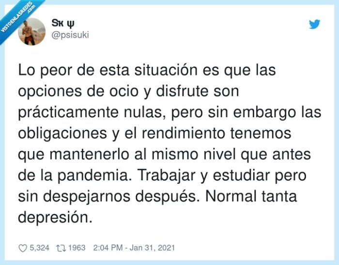 obligaciones,despejarnos,rendimiento,depresión,situación
