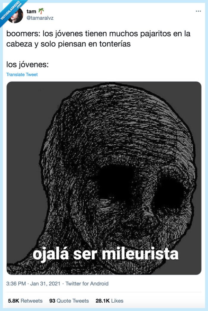 tonterías,pajaritos,jóvenes,boomers,mileuristas