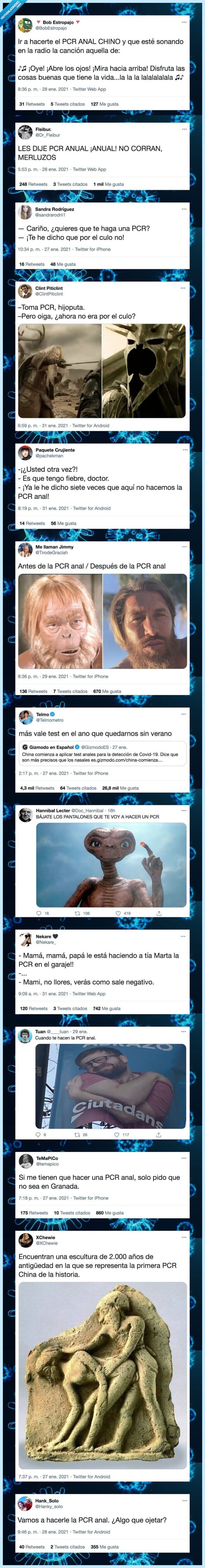 prueba anal,pcr,coronavirus