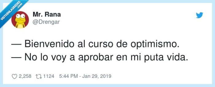 bienvenido,optimismo,aprobar,curso