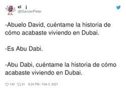 Enlace a Abu Dabi, por @GarcierPeter