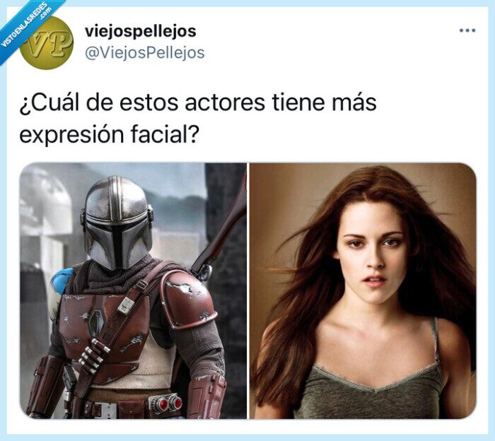 Tuit,humor,mandalorian,starwars,disney,expresion,cara