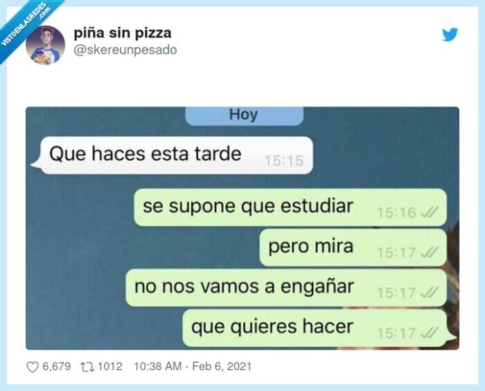 hacer cosas,quedar,estudiar