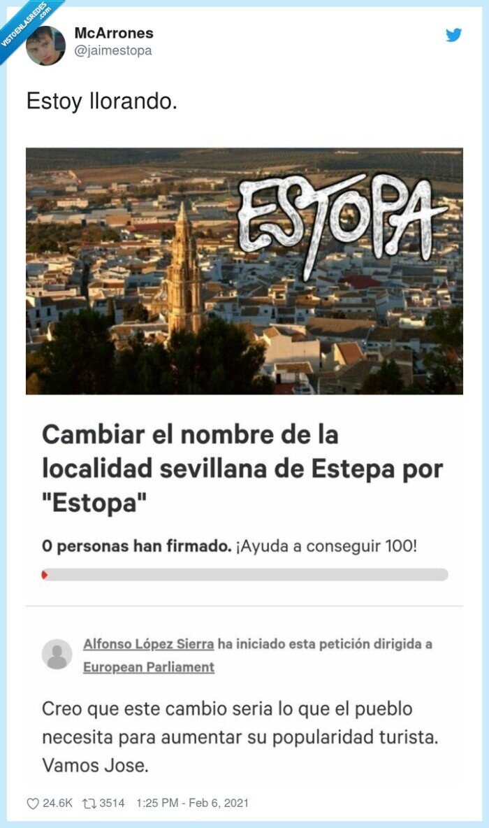 estepa,estopa,change,cambiar,nombre,pueblo