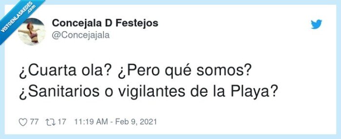 vigilantes,sanitarios,cuarta ola,playa,coronavirus