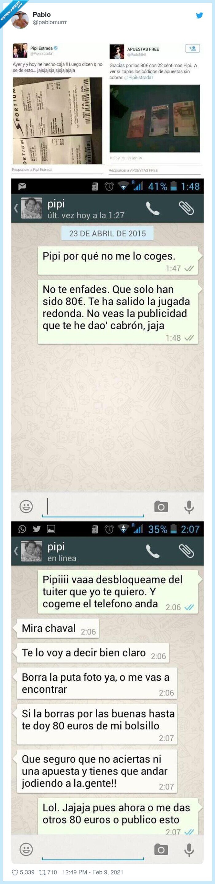 pipi estrada,fotos,apuestas