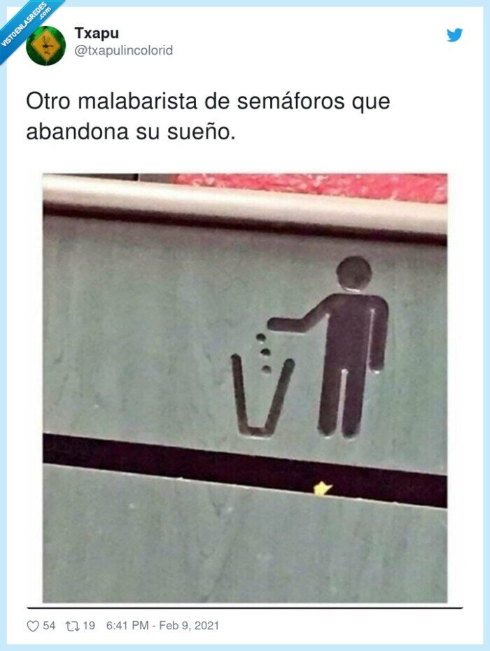 malabarista,sem&aacute;foros,basura,papelera