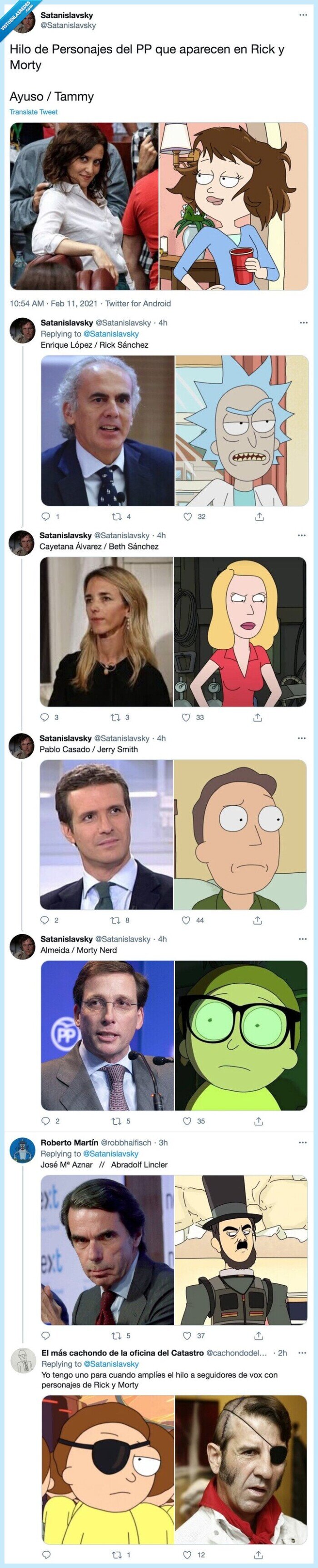 personajes,rick & morty,ayuso,pp