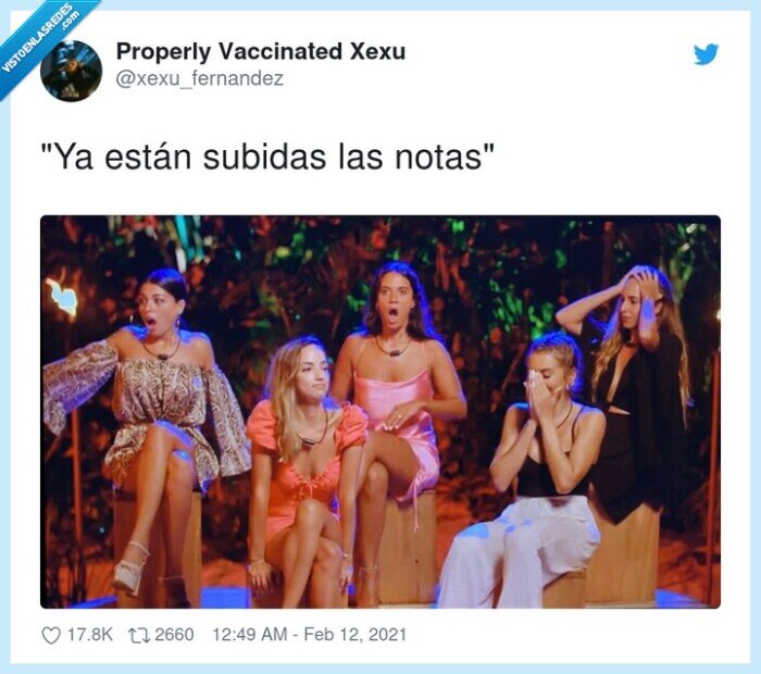 notas,subidas,la isla de las tentaciones