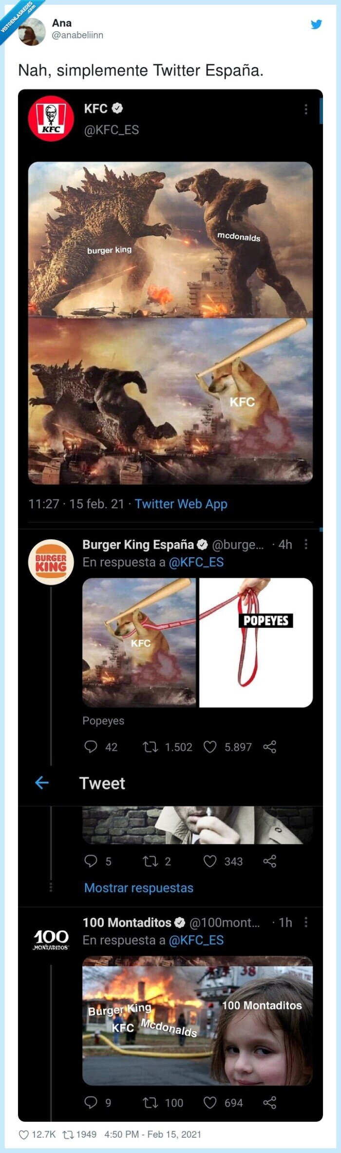 comida,burger king,kfc,100montaditos