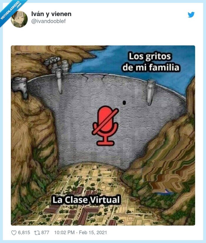 clase virtual,sonido,silencia,familia