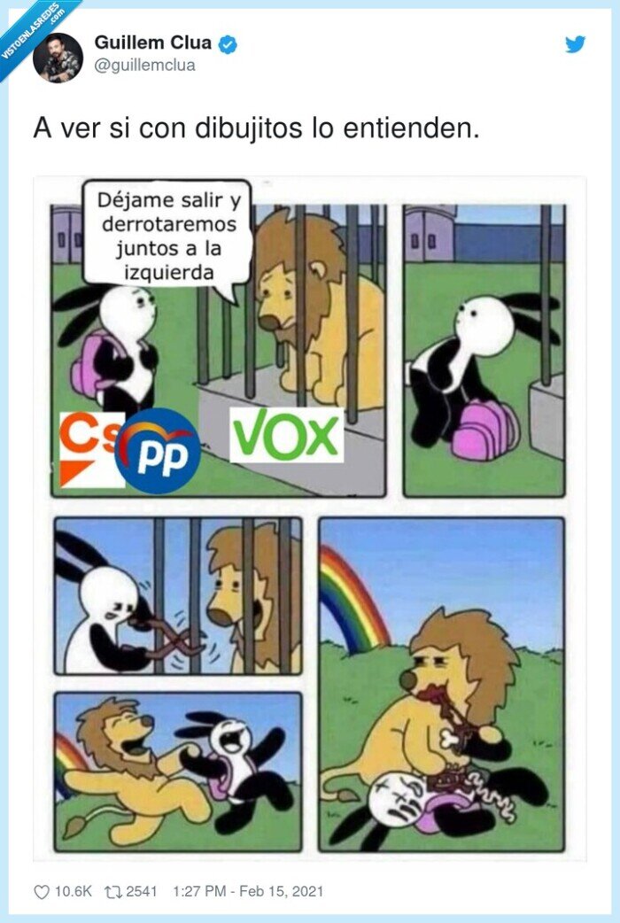 león,cebra,liberar,vox,derecha