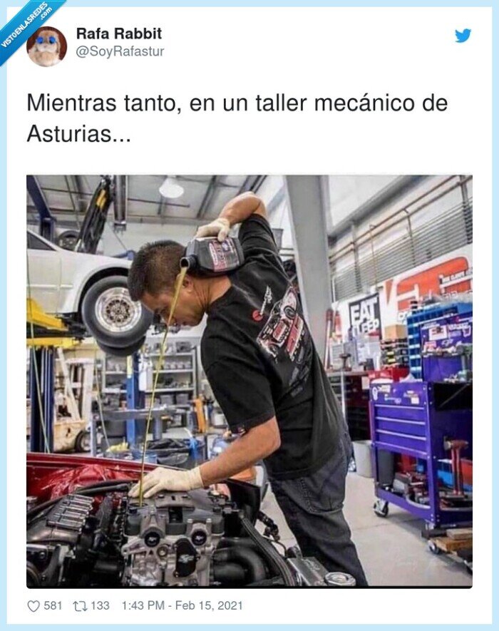 mecánico,escanciar,aceite,sidra,asturias,taller