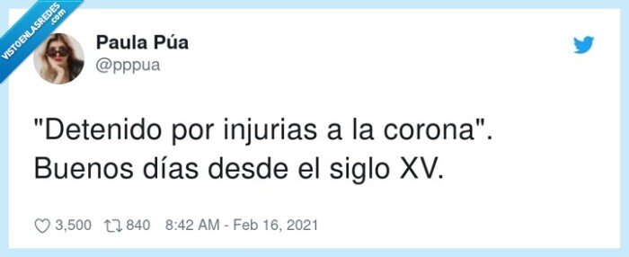 detenido,injurias,corona,hasel