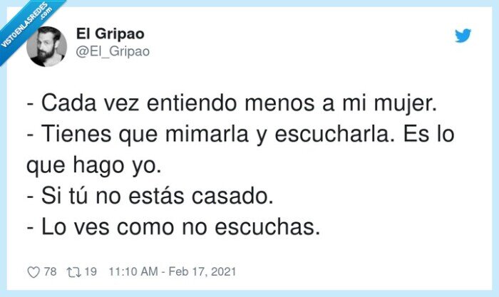 escuchar,mimarla,mujer