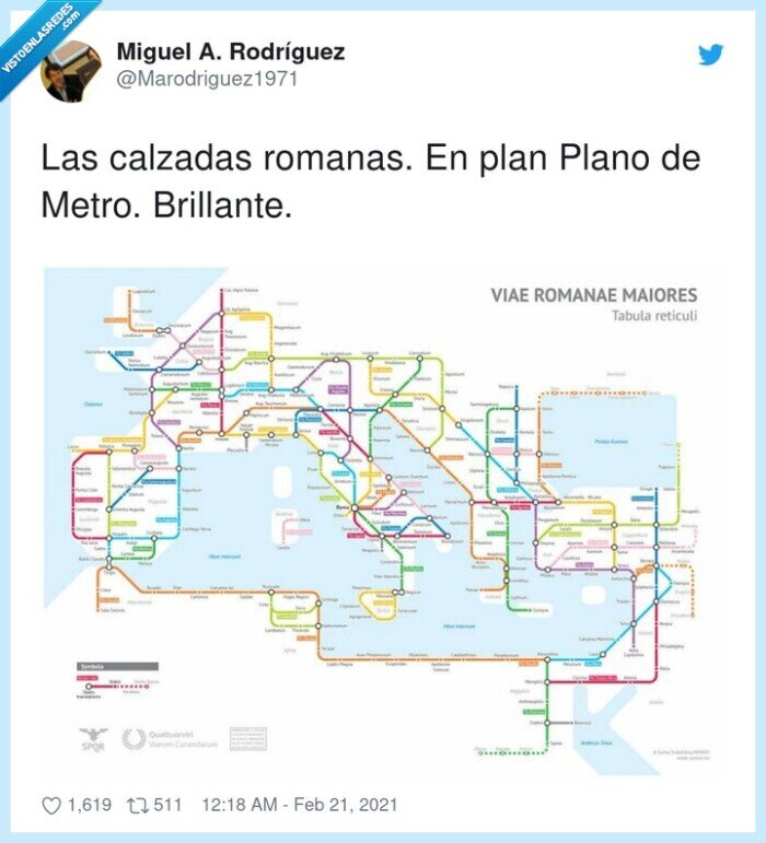 brillante,calzadas,romanas,plano,metro