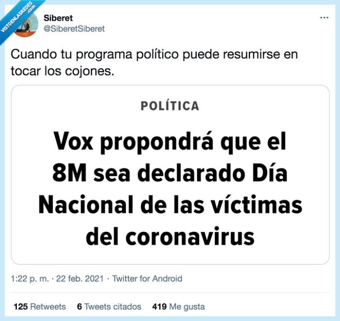 8m,dia nacional,covid,coronavirus,vox