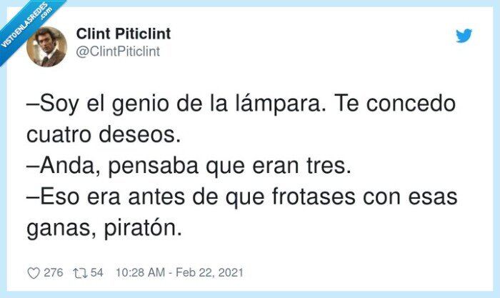 piratón,lámpara,frotar