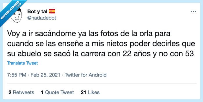 Foto,orla,graduarse,22 años,viejo