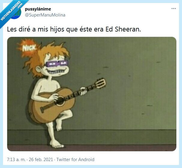 ed sheeran,rugrats,hijos
