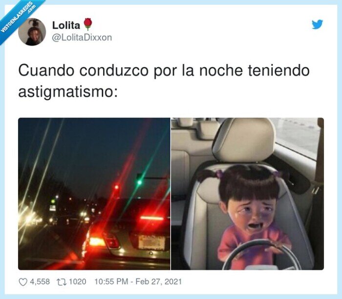 astigmatismo,conducir,de noche