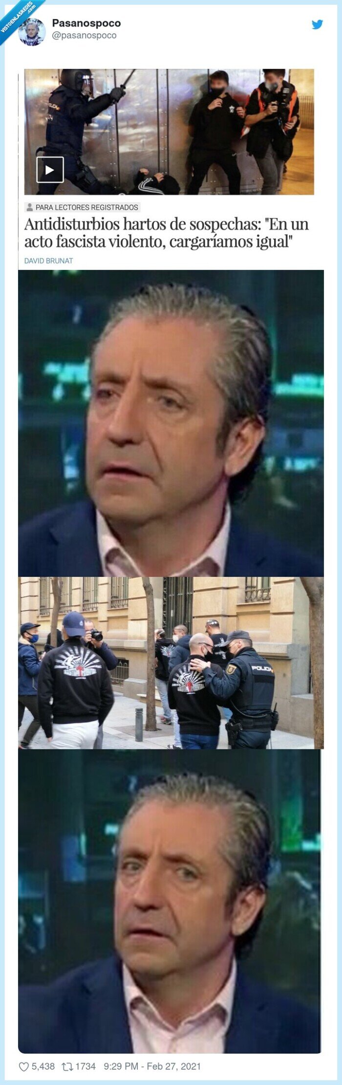 antidisturbios,infiltrados,fascistas