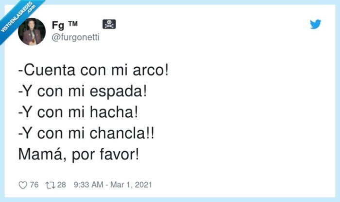 chancla,cuenta,espada,madre,hacha