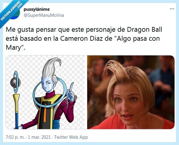 algo pasa con mary,cameron diaz,dragon ball