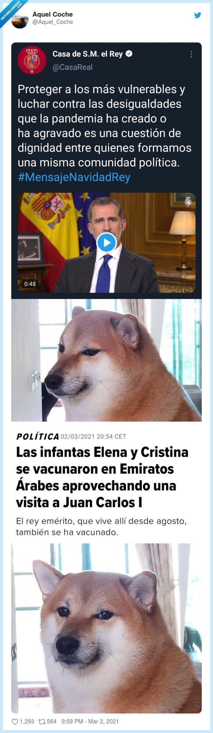 rey,vacuna,infantas,borbones,verguenza