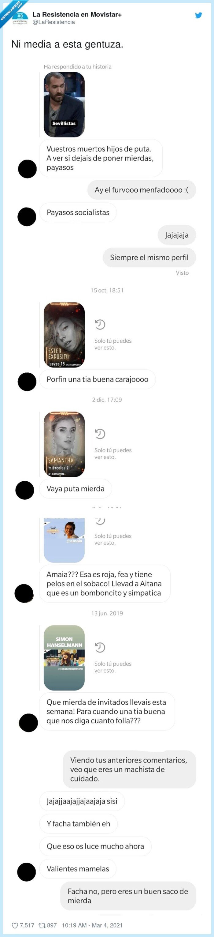 gentuza,comentarios,la resistencia