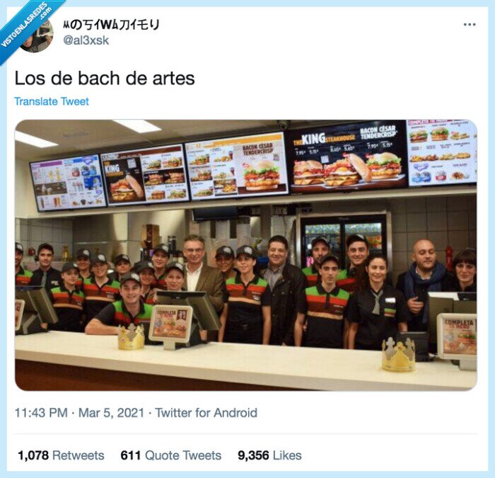 artes,bachillerato,burger king,mcdonalds