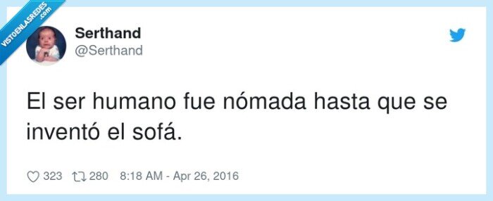 invento,nómada,ser humano,sofá