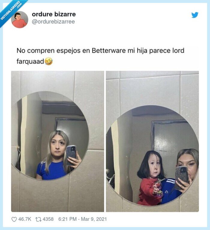 lord farquaad,espejo,distorsión