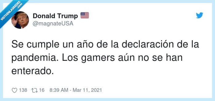 declaración,pandemia,enterarse,gamers